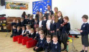Pupils from Rougham VCP school
