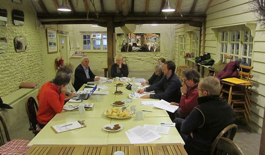 Archeaologist and historians met at Blackthorpe Barn with Trustees to discuss future plans for this fascinating site.