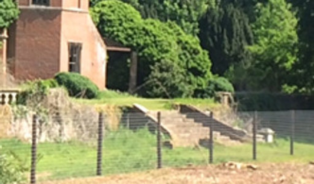The trustees have reluctantly decided to erect a security fence around the ruins of Rougham Hall.